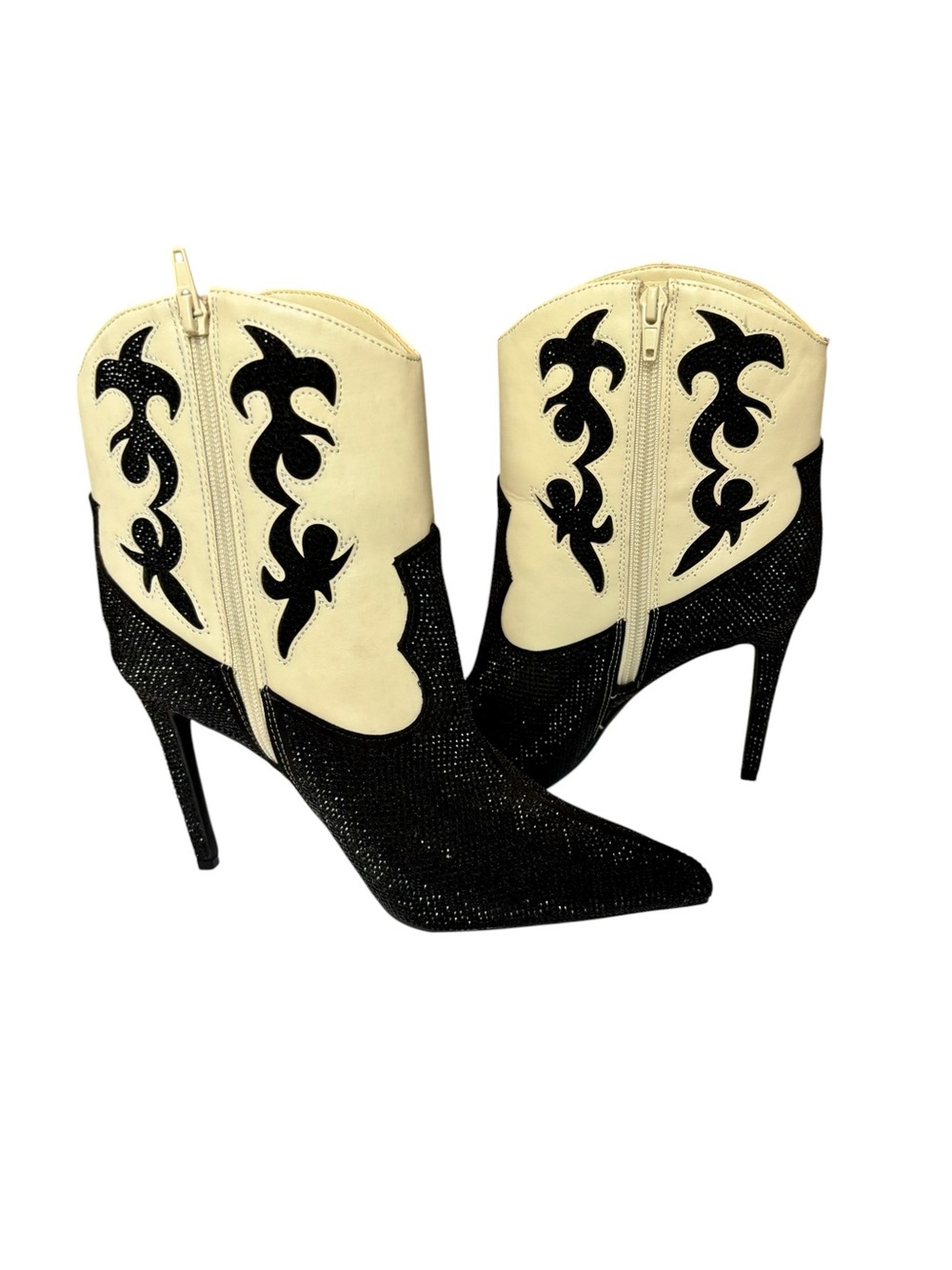 I.N.C beaded ankle cowgirl boots